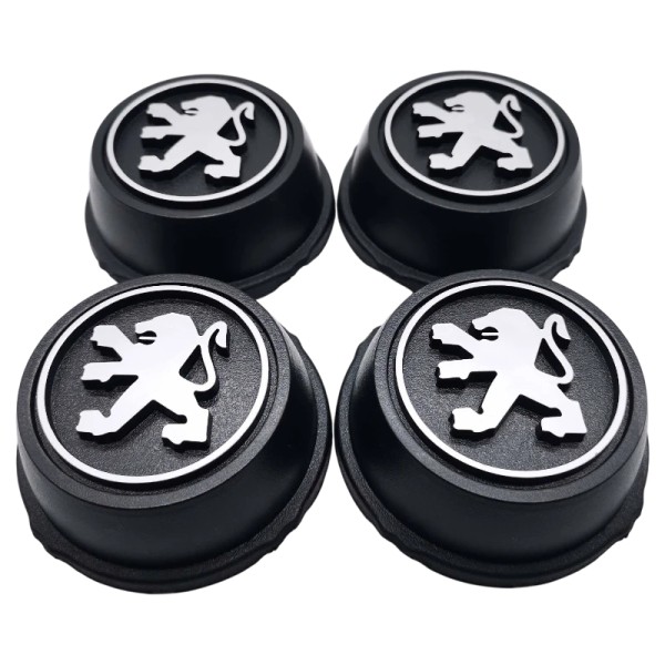 Lot de 4 centres de roue pour Peugeot 205 Rallye / 106 Rallye phase 2, neufs.