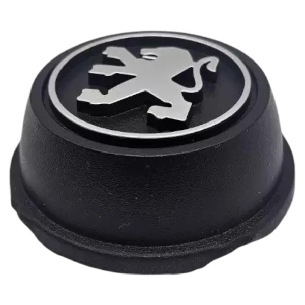 Caches centres de roue Peugeot 205 Rallye / 106 Rallye avec Lion chromé, vendu par 4.