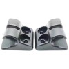 Fixations plastique ABS pour tablette arrière Peugeot 205, kit de 2.