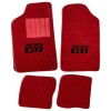 Tapis de sol rouge pour Peugeot 309 GTI avec talonnette, lot de 4.
