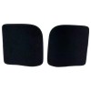 Tapis Peugeot 309 GTI – velours + simili cuir noir, broderie rouge, Jeu de 4.