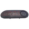 Badge central de volant. 205 GTX Phase 1. Fond gris ou noir. Produit neuf.
