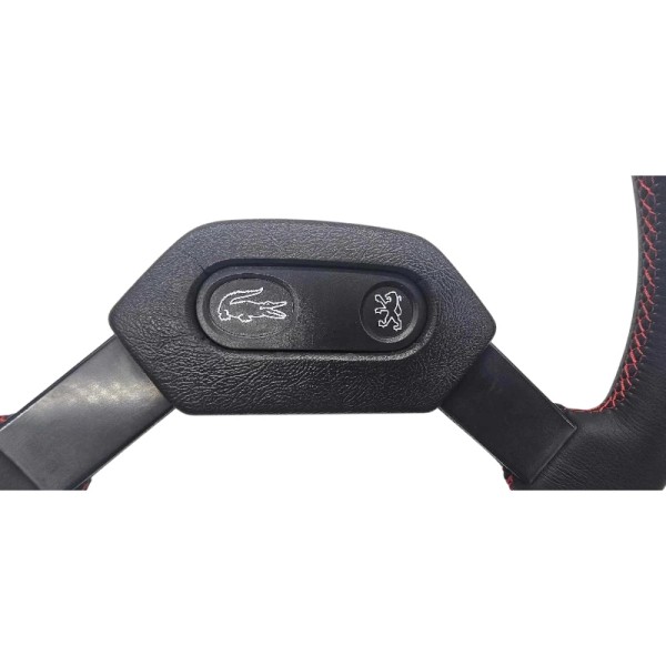Insigne central de volant pour Peugeot 205 Lacoste, refabrication de qualité !