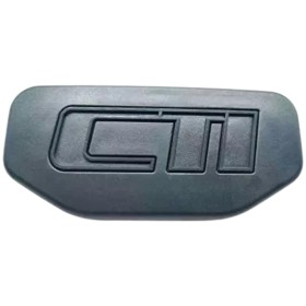 Badge centre de volant pour Peugeot 205 CTI phase 2, creusé noir ou gris au choix.