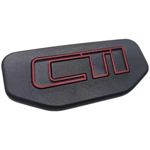 Centre de volant pour Peugeot 205 CTI phase 2, lettre rouge, noir ou gris.