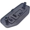 Insigne central de volant Peugeot 205 CTI Phase 2. Fond noir ou gris. Lettrage rouge.
