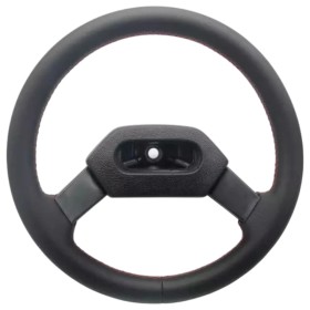 Réfection de volant en cuir véritable pour Peugeot 205 et 309, sellerie française.