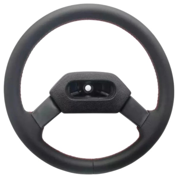 Réfection de volant en cuir véritable pour Peugeot 205 et 309, sellerie française.
