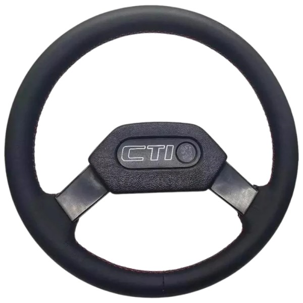 Réfection artisanale en France – cuir véritable pour volant 205 ou 309.