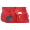 Moquette rouge moulée pour sol intérieur de Peugeot 205 GTI Phase 1 & 2, et 205 Rallye.
