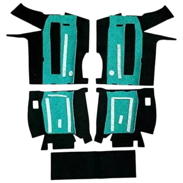 Moquette intérieure avec console centrale pour 205 CTI – fidèle au modèle d’époque.
