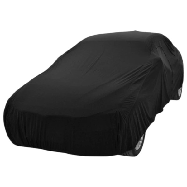 Housse automobile universelle en lycra compatible Peugeot 205, noir rouge ou bleu.