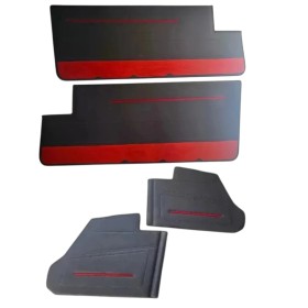 Panneaux de porte avant et arrière pour Peugeot 205 CTI, noir ou gris, set de 4.