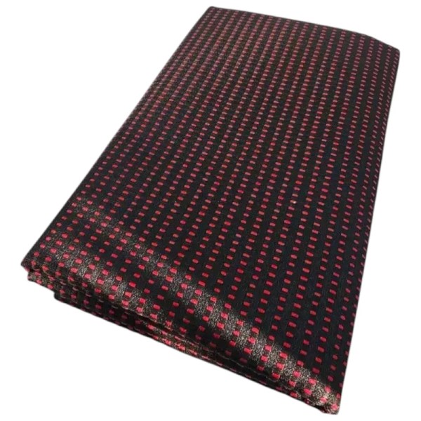 Tissu Quartet Rouge & Noir – Reproduction fidèle pour sellerie Peugeot GTI / CTI.