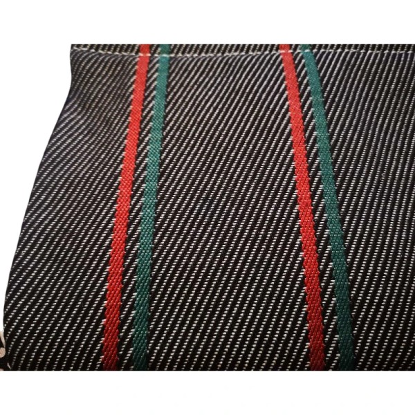 Tissu ROLAND GARROS Noir/Rouge/Vert – Rénovation Authentique Peugeot 205 berline et cabriolet.
