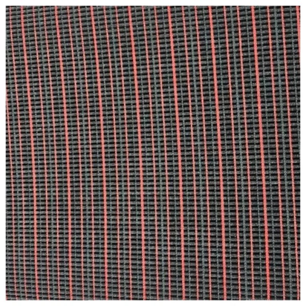 Tissu BIARRITZ Noir/Rouge/Gris – Restauration Sellerie Peugeot 205 GTI / CTI.