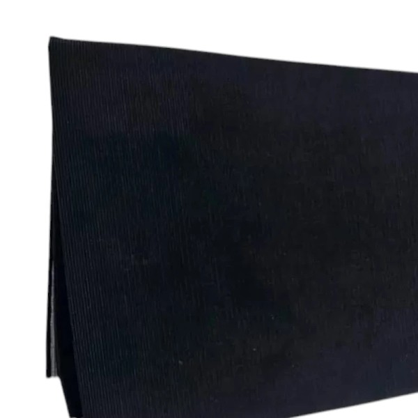 Tissu côtelé noir – reproduction fidèle Peugeot 205 Rallye / GTI / CTI. Tissu prêt à poser – format 1 mètre x 1,47. mètre