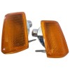 Clignotants orange avant gauche et droit pour Peugeot 205 tous modèles, la paire.