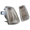 Comparatif entre clignotant d’origine et clignotant avant blanc Peugeot 205.