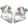 Paire de Clignotants neufs Avant Blancs – Compatible Peugeot 205 gauche (conducteur) + droit (passager).