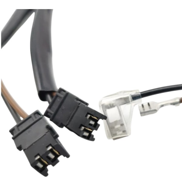 Ensemble neuf : 2 faisceaux électriques complets pour optiques SIEM ou DENJI Peugeot 205.