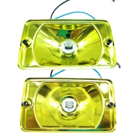 Cuvelages jaunes longue portée Denji Siem, la paire pour Peugeot 205 GTI CTI Rallye XS RG DT.