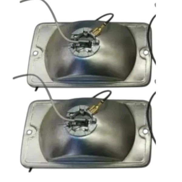 Paire de Cuvelages neufs Longue Portée Fond Jaune – pour Peugeot 205, DENJI & SIEM.