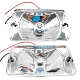 Cuvelages blancs longue portée Denji Siem, la paire pour Peugeot 205 GTI CTI Rallye XS Roland Garros TD.