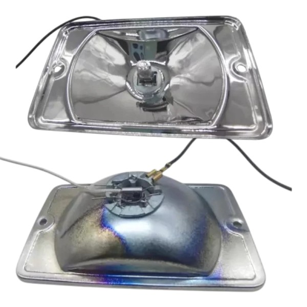 Produit neuf : cuvelage fond blanc Peugeot 205, prêt à poser. Compatible avec optiques SIEM et DENJI.