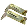 Paire de Supports Métalliques Jaune/Or – Fixation Longue Portée Peugeot 205 (DENJI & SIEM).