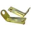 Lot de 2 supports métal doré longues portées Peugeot 205 installés côté jupe/ avant.