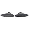 Paire de Fonds Caches plastiques ABS Noir – Support Longue Portée Peugeot 205 (DENJI & SIEM).