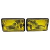 Vue éclatée du kit longues portées JAUNE pour Peugeot 205 avec tous les composants inclus.