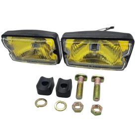 Longues portées DENJI fond jaune vitre blanche, la paire pour Peugeot 205 GTI CTI RALLYE XS TD Roland Garros.