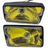 Paire de longues portées fond jaune vitre blanche Peugeot 205 – années 1987-1990.