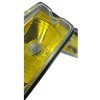 Vue éclatée du kit complet de 2 longues portées fond jaune vitre blanche avec vis pour 205.