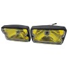 Longues portées DENJI fond jaune vitre CLAIRE, pour Peugeot 205 GTI CTI RALLYE XS TD, vendu par 2.
