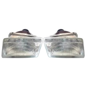 Kit 2 Optiques Avant H4 – Rénovation Éclairage Compatible toutes Peugeot 205.