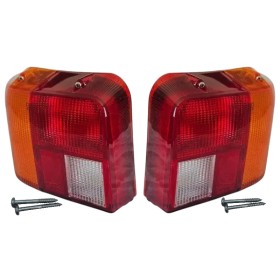 Lot de 2 feux arrière Peugeot 205 Phase 1 – gauche + droit, sans platine, vis incluses.