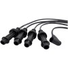Ce kit de câbles haute tension est conçu pour la Peugeot 205 Rallye équipée du moteur TU24.