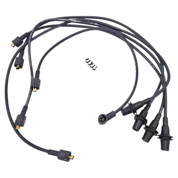 Faisceaux d'allumage Peugeot 205 GTI 1.6 – avant 01/1987 – moteur 1580 cm³, kit 5 câbles + attache.