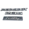 Lot de 3 Badges de coffre Peugeot 205 GENTRY – Restaurez l’apparence d’époque.