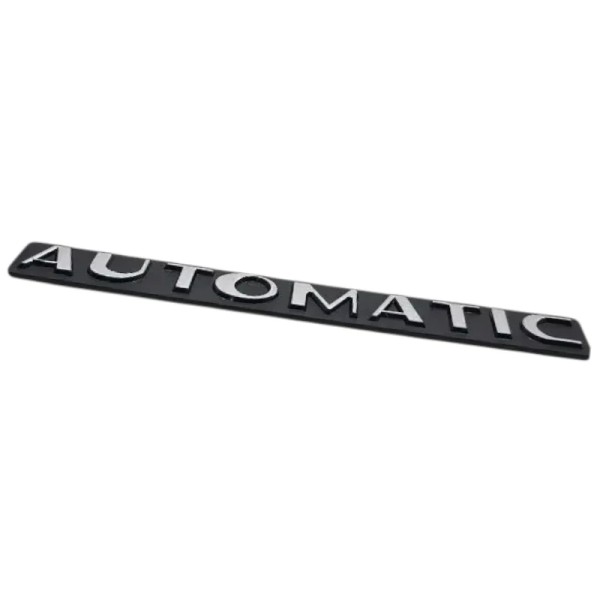 Badge arrière "AUTOMATIC" – Compatible Peugeot 205 & 309 – vendu à l’unité –  Adhésif inclus – Neuf.