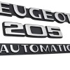 Une reproduction fidèle des 3 monogrammes pour votre Peugeot 205 AUTOMATIC.