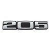 Lot de 3 monogrammes de coffre Peugeot 205 OCEANE blanc neufs