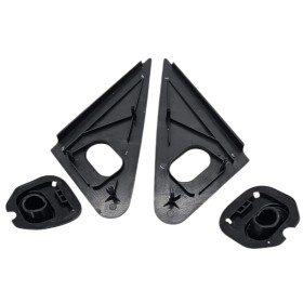 Refabrication fidèle des caches rétroviseur et soufflet pour Peugeot 205 – Plastique ABS noir robuste.