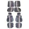Garnitures de siège tissus Ramier Cuir Gris Peugeot 205 GTI, complet et neuf.