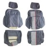 Lot de 10 Housses Peugeot 205 GTI – Restauration complète pour un intérieur impeccable en tissus Ramier Cuir Gris.